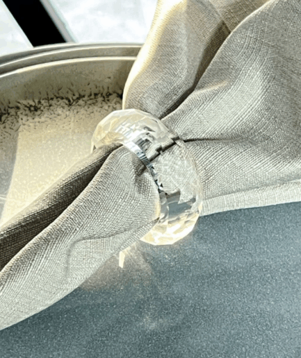 Napkin Diamond Ring (x 4)
