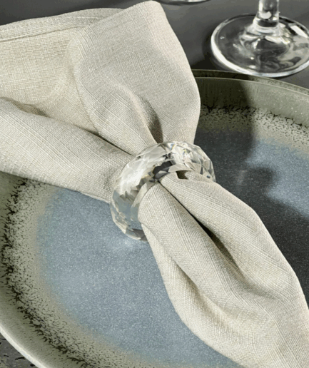 Napkin Diamond Ring (x 4)