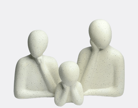 Family Statue White